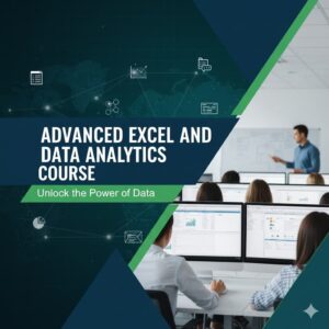 Children studying advanced Excel and data analytics courses.